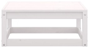 Σαλόνι Κήπου Σετ 7 Τεμαχίων Λευκό από Μασίφ Ξύλο Πεύκου - Λευκό