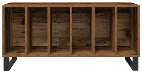vidaXL Ντουλάπα Δισκοθήκης Παλιού Ξύλου 100x38x48 εκ Κατασκευασμένο Ξύλο