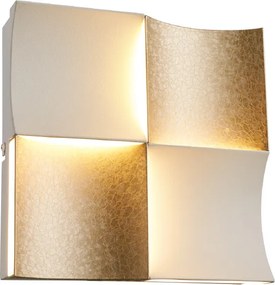 Απλίκα Τοίχου LED 3 CCT Aca Chessy CNW21GWCCT Sand White/Gold