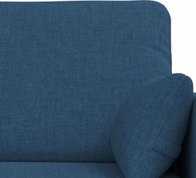 vidaXL Καναπές 120cm 2 pcs Μπλε Μέταλλο