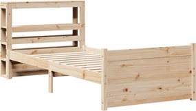 vidaXL Πλαίσιο Κρεβατιού Κεφαλάρι 75x190εκ. Μασίφ Πεύκο
