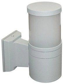 Adeleq Απλίκα Αλουμινίου Κύλινδρος Φ90mm Ντουί Ε27 Γκρι 9-90346