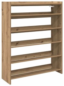 vidaXL Ράφι παπουτσιών  Artisan Oak 80x25x100 cm Κατασκευασμένο ξύλο