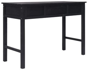 vidaXL Τραπέζι Κονσόλα Μαύρο 110 x 45 x 76 εκ. Ξύλινο