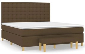 ΚΡΕΒΑΤΙ BOXSPRING ΜΕ ΣΤΡΩΜΑ ΣΚΟΥΡΟ ΚΑΦΕ 180X200 ΕΚ ΥΦΑΣΜΑΤΙΝΟ 3137496