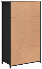 vidaXL Ντουλάπι Μαύρο 62x32x106,5 εκ. από Επεξεργασμένο Ξύλο