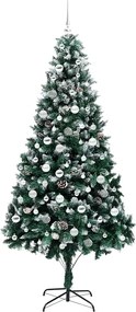 vidaXL Τεχνητό Χριστουγεννιάτικο Δέντρο με 300 LED Πράσινο 210 cm