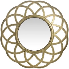 Καθρέπτης Τοίχου ArteLibre Χρυσό Πλαστικό Φ40.6x4.4cm