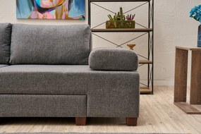 3-Seat Sofa-Bed Perenna Linen - Grey Grey
