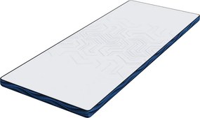 vidaXL Στρώμα επικάλυψης 70 x 200 cm Πάχος Ζακάρ ύφασμα Λευκό