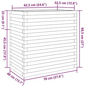 ΖΑΡΝΤΙΝΙΕΡΑ ΚΗΠΟΥ 70X40X68,5 ΕΚ ΑΠΟ ΜΑΣΙΦ ΞΥΛΟ ΠΕΥΚΟΥ 3282484