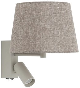 Φωτιστικό Τοίχου Tutoia 11684 23x25.5-30cm 10W Led, 10W Gu10/Led Beige Nowodvorski