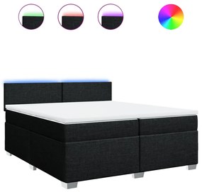 ΚΡΕΒΑΤΙ BOXSPRING ΜΕ ΣΤΡΩΜΑ ΜΑΥΡΟ 200X200 ΕΚ. ΥΦΑΣΜΑΤΙΝΟ 3288290