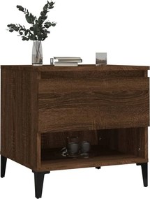 vidaXL Βοηθητικό Τραπέζι Καφέ Δρυς 50x46x50 εκ. Επεξεργασμένο Ξύλο