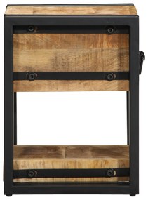 vidaXL Νυχτερινό Τραπέζι 40x40x40 εκ. Μασίφ Ξύλο Μάνγκο