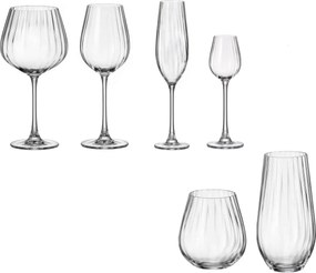 Σετ Κρυστάλλινα Ποτήρια Columba Optic - Crystal Bohemia  – 36τμχ