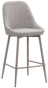 Σκαμπό Bar Caliper 26-0053 43.5x55x97cm Brown Cappuccino