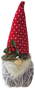 Άγιος gnome με στεφάνι 23cm Xmasfest 1133675 93-3655