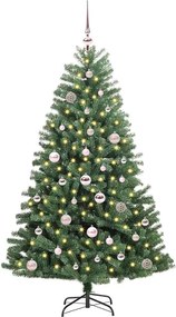 vidaXL Τεχνητό Χριστουγεννιάτικο Δέντρο με Άξονα Πράσινο 150 cm