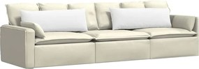 vidaXL Μαξιλάρι Καναπέ 2 pcs Λευκό 120 x 40 cm ύφασμα