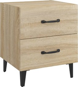 vidaXL Κομοδίνα 2 τεμ. Sonoma Δρυς 40 x 35 x 47,5 εκ.