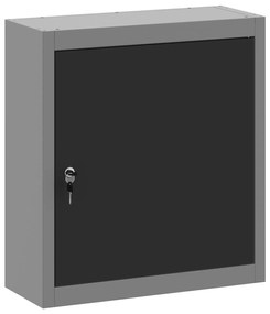 vidaXL Ντουλάπα Εργαλείων Τοίχου Μαύρη 50x20x55 εκ Ατσάλι