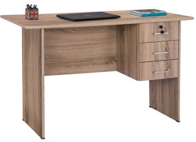 ΓΡΑΦΕΙΟ ΜΕΛΑΜΙΝΗΣ HAYDEN 120x60x75Υεκ. ΜΕ 3 ΣΥΡΤΑΡΙΑ ΣΕ ΧΡΩΜΑ SONAMA HM2268.02