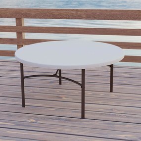 Βοηθητικό Τραπέζι Lifetime Κρεμ 152 x 74 x 152 cm Χάλυβας Πλαστική ύλη