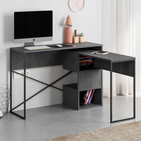 Γραφείο Ρετρό Γκρι CANEBO 110x102.5x77