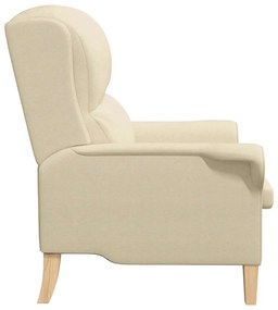 vidaXL Πολυθρόνα Κρεμ 76 x 94 x 102 εκ. ύφασμα