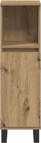 vidaXL Ντουλάπι μπάνιου Δρυς τεχνίτης 30x30x100 cm Κατασκευασμένο ξύλο