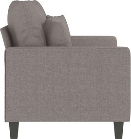 vidaXL Καναπές Διθέσιος Taupe 120 εκ. Υφασμάτινος