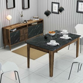 Stewehome Σετ Τραπεζαρίας Μοντέρνος Σχεδιασμός 145x88x75 cm