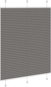 vidaXL Πλισέ περσίδα Ανθρακί 105x100 cm Πλάτος υφάσματος 104,4 cm
