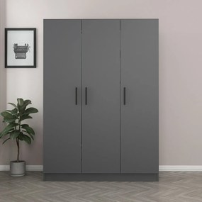 Τριφυλλη Ντουλαπα Ανθρακι KALEO 52x135x190