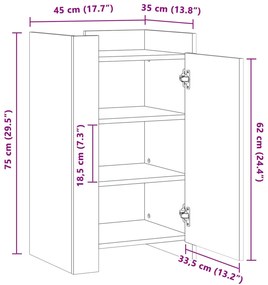 ΜΠΟΥΦΕΣ ΚΑΦΕ ΔΡΥΣ 45X35X75 ΕΚ. ΑΠΟ ΕΠΕΞΕΡΓΑΣΜΕΝΟ ΞΥΛΟ 848401