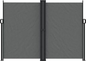 vidaXL Σκίαστρο Πλαϊνό Συρόμενο Ανθρακί 180 x 1200 εκ.