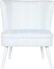 Πολυθρόνα DKD Home Decor 73 x 67 x 85 cm Μπλε Ξύλο Λευκό