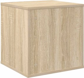 vidaXL Κουτί Άλμπουμ Βινυλίου Sonoma Δρυς 37 x 36,5 x 38 εκ.