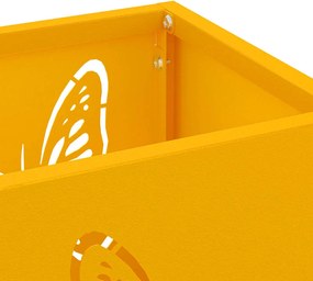 vidaXL Βάση ομπρέλας βροχής Μουσταρδί 15,5 x 15,5 x 49 εκ Ατσάλι