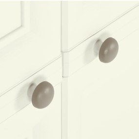 vidaXL Πλαστικό Ντουλάπι Κρεμ Ανοιχτό 79 x 43 x 125εκ. με Σχέδιο Ξύλου
