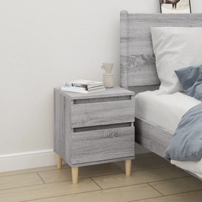 vidaXL Κομοδίνα 2 Τεμ. Γκρι Sonoma 40x35x50 εκ.