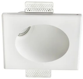 Χωνευτό Τετράγωνο Σποτ Γύψινο Trimless JADE GU10 Λευκό G90351C ACA-G90351C-Λευκό G90351C