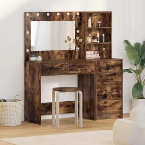 vidaXL Τραπέζι περιποίησης με συρτάρι 2 pcs Καφέ 78.5 x 41 x 135 εκ