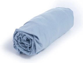 Σεντόνι Jersey Με Λάστιχο Light Blue Nef-Nef Homeware Μονό 100x230cm 100% Βαμβάκι