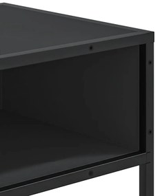 vidaXL Τραπέζι Κονσόλα Μαύρο 90x35x80 εκ. Επεξεργασμένο Ξύλο