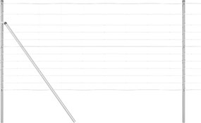 vidaXL Στύλος Περιφράξεων Γαλβανισμένο 50 x 1,2 m Ατσάλι