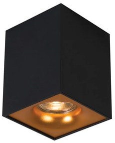 Φωτιστικό Οροφής - Σποτ Black - Gold 82,5x82,5x105mm VK/03085CE/BGD VKLed Aluminium