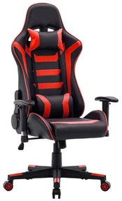 Καρέκλα Gaming 387-00-006 64x53x135cm Black-Red