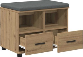 vidaXL Παγκάκι Χαλωρίου Τεχνίτικη Δρυς 60 x 38 x 46 εκ